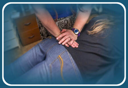 Person receiving manual therapy treatment